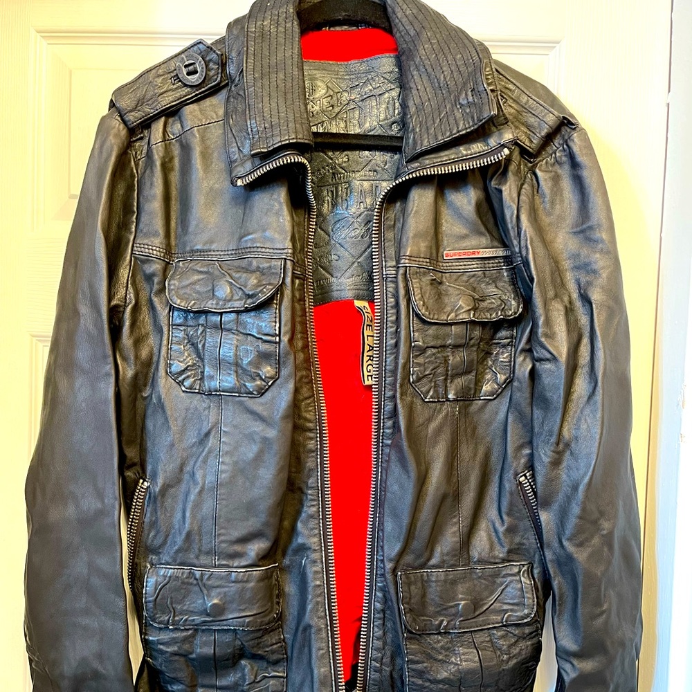 SuperDry brad leather jacket